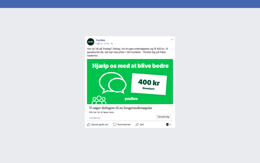 Facebook Ad Example