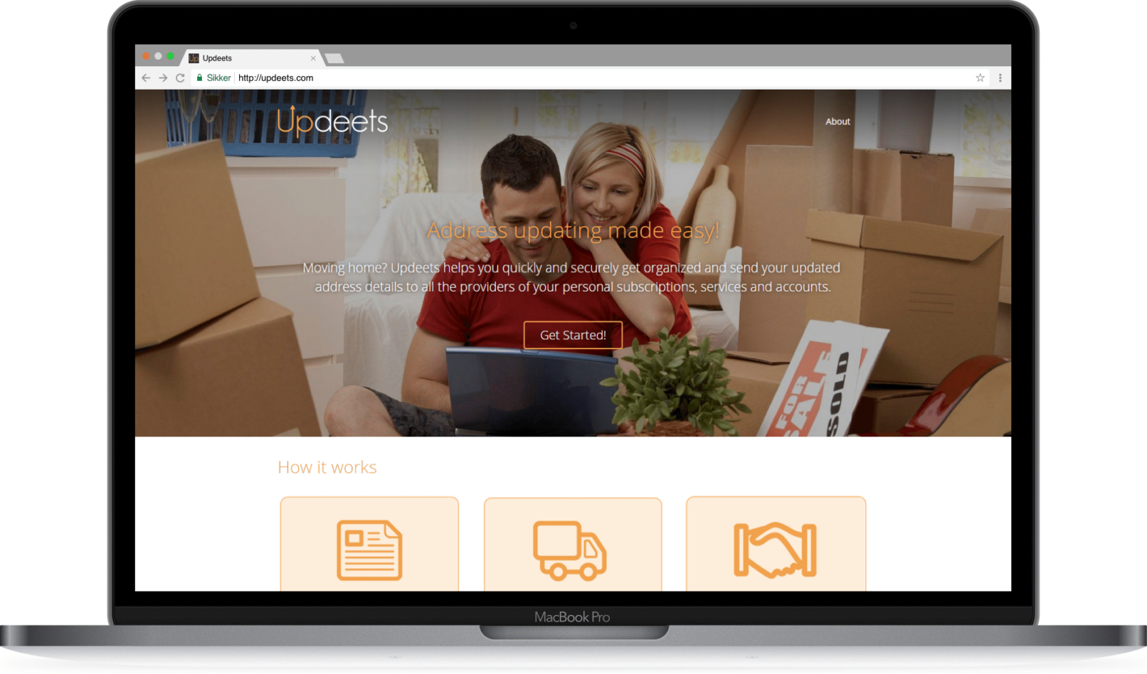 Updeets Screen "Home"