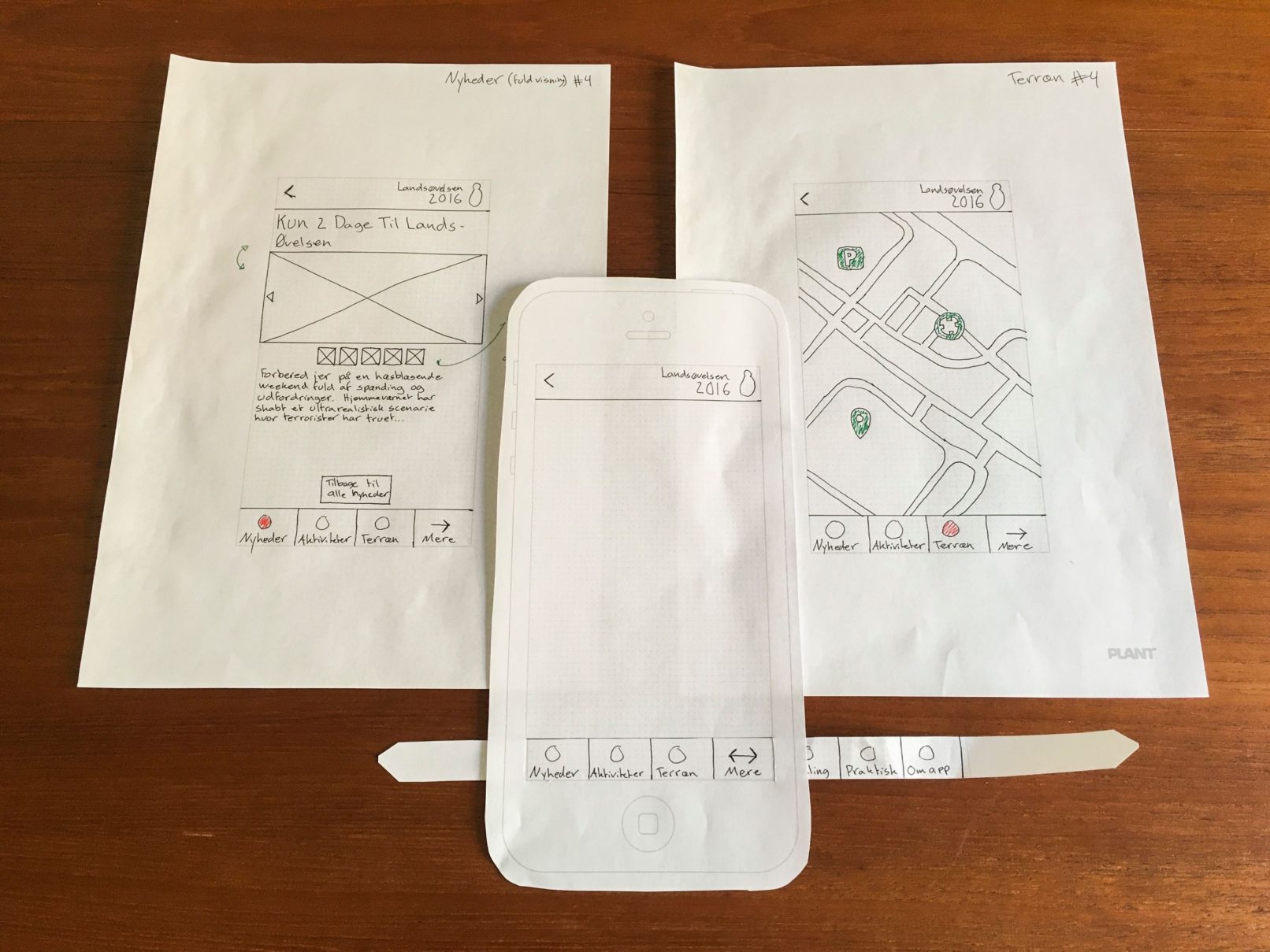 Hjemmeværnet App Sketches 1