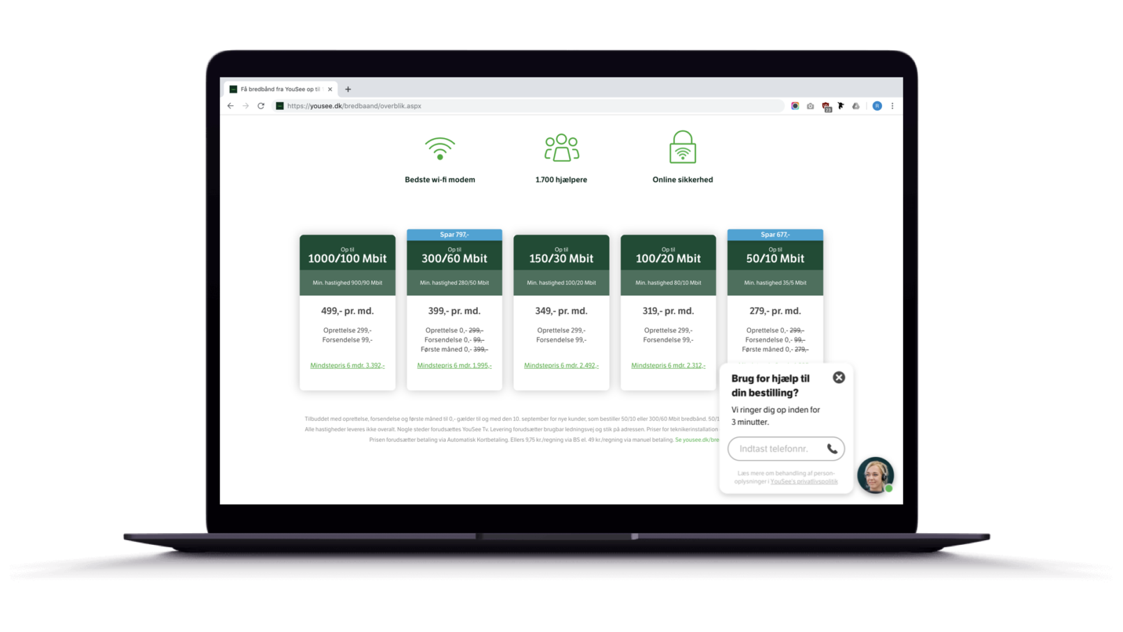 YouSee Instant Help Desktop Design After Expanded