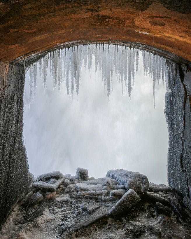 Behind Niagara Falls